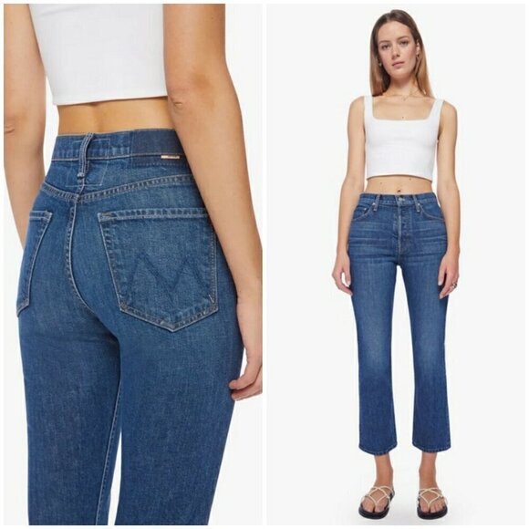 💕MOTHER SUPERIOR💕 The Tomcat Ankle Jeans ~ Cannonball Button Fly 30 NWT